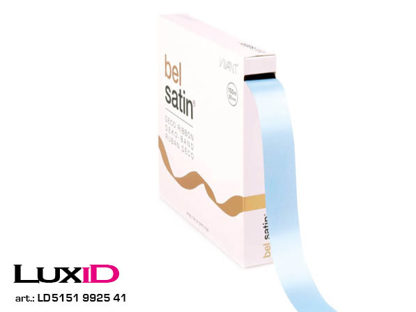 Bel satin 41 ijsblauw  25mm x 100m